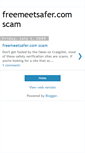 Mobile Screenshot of freemeetsafercomscam.blogspot.com