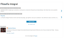 Tablet Screenshot of filosofiaintegral.blogspot.com