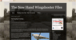 Desktop Screenshot of newhandwingshooting.blogspot.com