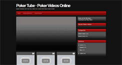 Desktop Screenshot of poker-tube.blogspot.com