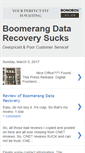 Mobile Screenshot of boomerangdatarecoverysucks.blogspot.com