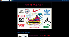 Desktop Screenshot of kicks4me.blogspot.com