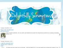 Tablet Screenshot of delightfullyscrumptious.blogspot.com