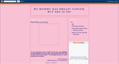 Desktop Screenshot of mymommyhasbreastcancer.blogspot.com