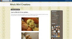 Desktop Screenshot of ninasminicreations.blogspot.com