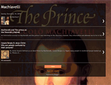 Tablet Screenshot of machiavellitheprince.blogspot.com