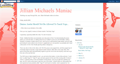 Desktop Screenshot of jillianmichaelsmaniac.blogspot.com