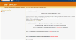 Desktop Screenshot of cie-bolivar.blogspot.com