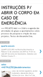 Mobile Screenshot of instrucoesparaabrirocorpo.blogspot.com