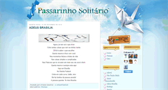 Desktop Screenshot of passarinhosolitario.blogspot.com