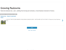 Tablet Screenshot of growingpaulownia.blogspot.com