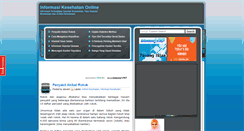 Desktop Screenshot of e-informasikesehatan.blogspot.com