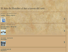 Tablet Screenshot of elartedefloreser.blogspot.com