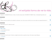 Tablet Screenshot of miestupidaformadeverlavida.blogspot.com