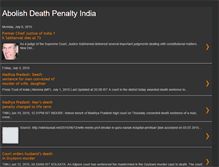 Tablet Screenshot of abolishdeathpenaltyindia.blogspot.com