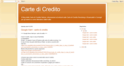 Desktop Screenshot of carte-di-credito.blogspot.com