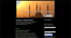 Desktop Screenshot of evangelicalinterfaith.blogspot.com