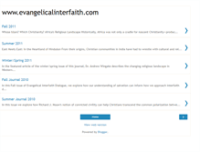 Tablet Screenshot of evangelicalinterfaith.blogspot.com