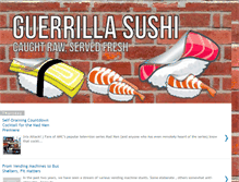 Tablet Screenshot of guerrillasushi.blogspot.com