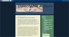 Desktop Screenshot of delectableathens.blogspot.com