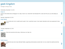 Tablet Screenshot of geekkingdom.blogspot.com