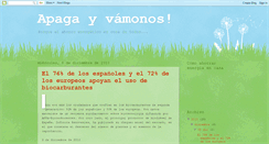 Desktop Screenshot of apaguemoslaluz.blogspot.com