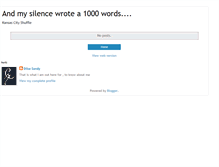 Tablet Screenshot of andmysilencewrotea1000words.blogspot.com
