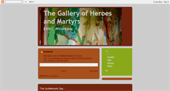 Desktop Screenshot of galleryofheroesandmartyrs.blogspot.com