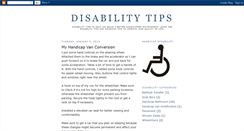 Desktop Screenshot of disabilitytips.blogspot.com