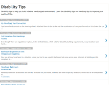 Tablet Screenshot of disabilitytips.blogspot.com