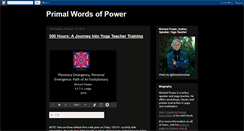 Desktop Screenshot of primalwordsofpower.blogspot.com