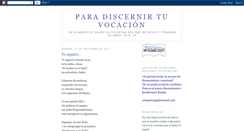 Desktop Screenshot of paradiscernirtuvocacion.blogspot.com