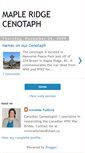 Mobile Screenshot of mapleridgecenotaph.blogspot.com