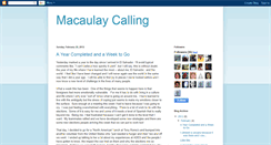 Desktop Screenshot of macaulaycalling.blogspot.com