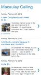 Mobile Screenshot of macaulaycalling.blogspot.com