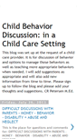 Mobile Screenshot of childbehaviordiscussioninachild.blogspot.com