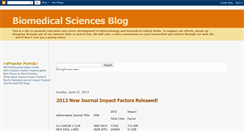 Desktop Screenshot of biomedicalsciencesblog.blogspot.com