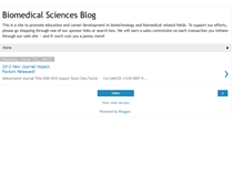 Tablet Screenshot of biomedicalsciencesblog.blogspot.com