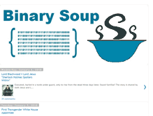 Tablet Screenshot of binarysoup.blogspot.com