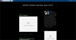 Desktop Screenshot of desdedondequieraqueeste.blogspot.com