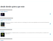 Tablet Screenshot of desdedondequieraqueeste.blogspot.com