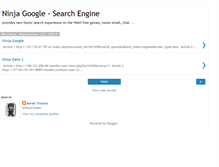 Tablet Screenshot of ninjagoogle-searchengine.blogspot.com