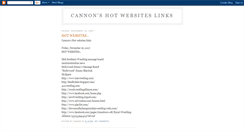 Desktop Screenshot of cannonshotwebsiteslinks.blogspot.com