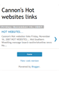 Mobile Screenshot of cannonshotwebsiteslinks.blogspot.com