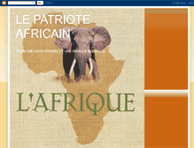 Tablet Screenshot of lepatrioteafricain.blogspot.com