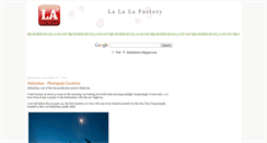 Desktop Screenshot of lalalafactory.blogspot.com