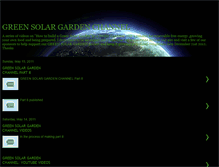 Tablet Screenshot of greensolargardenchannel.blogspot.com