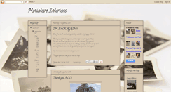 Desktop Screenshot of miniatureinteriors.blogspot.com