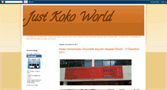 Desktop Screenshot of justkokoworld.blogspot.com