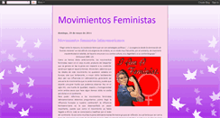 Desktop Screenshot of feministamovimiento.blogspot.com